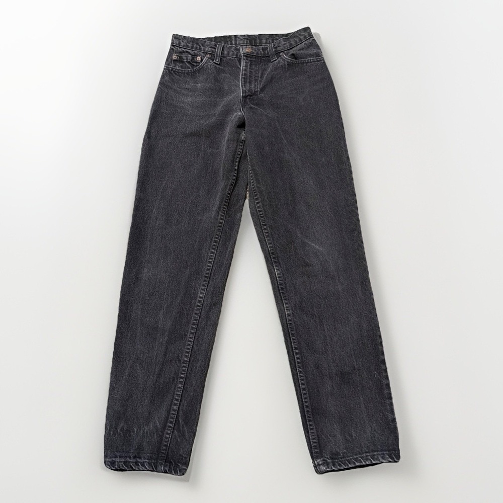 Vtg Levis 550 30x30 (Fits 28x29) Black Relaxed Tapered Jeans Mens 90's
